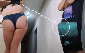 Risky Sex, While My Husband Was in the Shower, His Friend's Dick Got an Erection and I Had Sex with Him