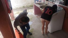 Horny Housewife Fucks Repairman When Hubby's Gone