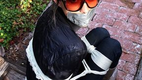 Gia Mancini Is Looking Fashionably Chic In Her Sunglasses, Boots, Rope And Gag!