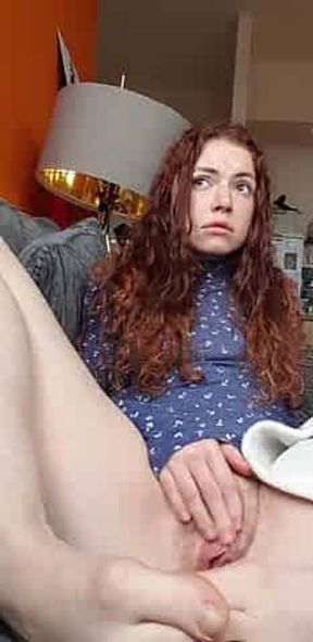 Young Amateur Babe With Freckles And A Creamy Pussy