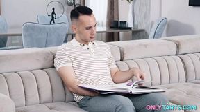 Busty Stepsis Gagged, Bound & Hard Fucked Anally by Bro