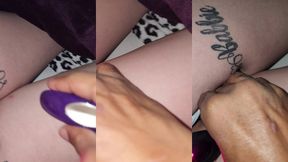 snowbunniebaddie anal plug with laser and dual panty vibrators at the sametime