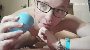 plugged slave stuffed with dog chew toy
