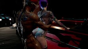 Not 'Just Another' Cyberpunk Broad Gets Double-Penetrated Downback Rampage Yonder