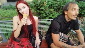 Easy-on-the-eyes Megan Murkovski's redhead action