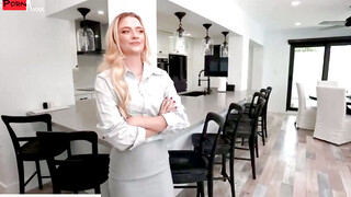 The Notorious mName Agent Gets Down to Business Insatiable Blonde Sells Property to Hungry Investor With a Side of Steamy Seduction