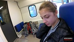 Dirty shy chick gets blown by conductor in train tunnel hell yeah baby!