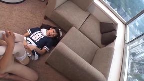 Japanese Brunette Maid, Blowing POV, Stockings, Barely Legal