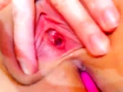 Sweet Cat pussy fingering and pussy spreading up close