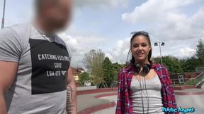 Public Sex - cheating Latina girlfriend with absolute unit of a boyfriend