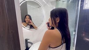 My stepsister begs me to fuck her really hard in exchange for letting her go out partying