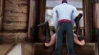 Elf Thieve Stuck on a Window Whorecraft TOA