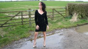 Maria's Muddy Bronze Christian Louboutin So Kate Heels Walk 2 (1920x1080)