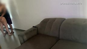 Married woman gets fucked while husband is working - Bruna Silva Hotwife
