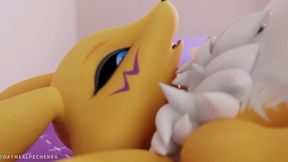 Wild Renamon gets ravaged hard!