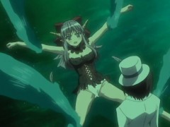Hentai girl gets caught by nasty tentacles