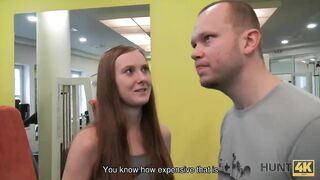 HUNT4K. Naive Cuckold Watches Comely GF Fucked Hard by Stranger