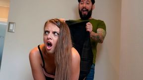 Sporty hottie Gia Derza fucked good by a tattooed fat guy
