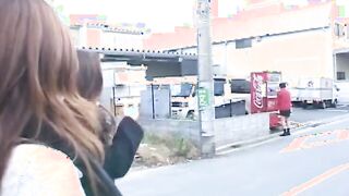 Japanese girls dominate some slaves for outdoor sissy humiliation!