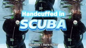 Seductive Latina Scuba Dive: Wetsuit & Gas Mask