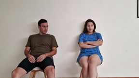 Sucking rich big cock in the dentist's waiting room