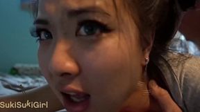 Chinese girl pleads for Andy Savage's come and gets drenched in semen
