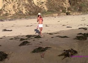 Wicked Weasel Strip Tease on Blacks beach