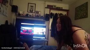 kenzie kiwi has come over to suck fuck and puff