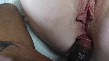 Snow bunny tries DP for the first time with my Black Dick and a Black Dildo(ANAL CREAMPIE)- Full Video