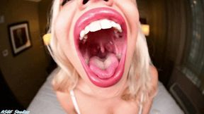 MONA wants a bite! Throat POV! - MP4