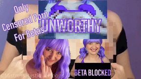 Only Censored Porn For Betas - Femdom Tease & Denial Humiliation with Brat Girl Mistress Mystique - WMV