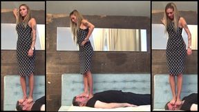 CECILIA - No mercy under my feet - Body face and dick trampling, throatstanding, foot domination - REMASTERED