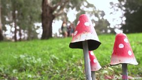 Ellie Zena And Sylvia Rose Find Sex With Mushrooms