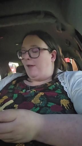 Mcdonalds Being Fed in Car