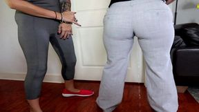 bailey paige and ginary both need the bathroom female pee desperation