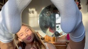 Dirty White Socks JOI