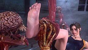 Claire Vs Licker (licking Feet)