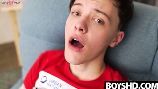 BoysHD.com - Oleg Dostoevskii's handsome twink strokes his solid dick
