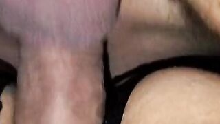 Inserting ass plug then quick doggy jizzed