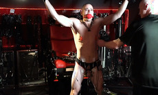 BDSM boy edged cum