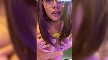 Cute BBW Isabelle Myers Flirts and Displays Her Assets with a Dildo