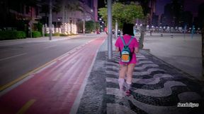devil caught by stranger hitting her hard in anal