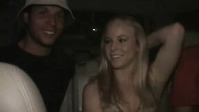 Lustful Couple Get away to their party to do a sex scene