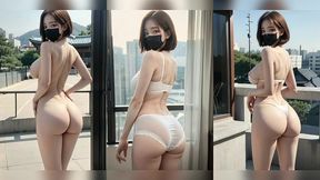 (3d animated ai-generated models) stepsister s big ass (with pussy masturbation asmr sound!)