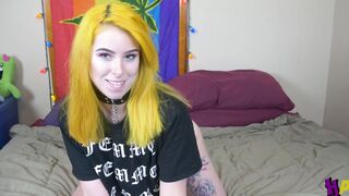 Dancer Shiloh Ren Nipple Clamps and Fucks Glass Rose Toy