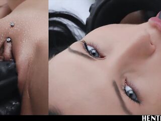 Large Breasts Sasha Rose Overflowing with Hawt CUM - cg Manga Double Penetration Uncensored Creampie
