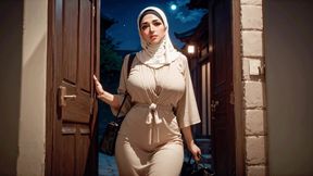 Ai-generated Hijabi Hotwife's Wild Night - Experience