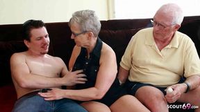 Grannies get nasty with horny&#x1F975; teen, three-way freak fest of depraved depravity