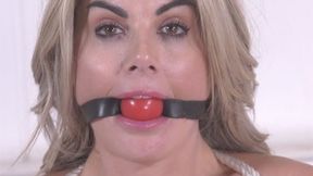 Ball Gagged and Bound Naked This Gorgeous MILF Isn't Going Anywhere! 1080p Version