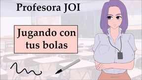 JOI profesora te masturba con unas cuerdas.